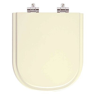 Assento Sanitario Poliester com Amortecedor Vogue Plus Creme para bacia Deca