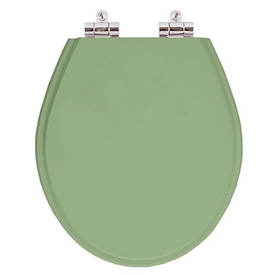 Assento Sanitario Poliester com Amortecedor Ravena Verde Malva para bacia Deca