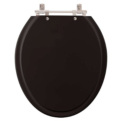 Assento Sanitário Lirio Preto para vaso Celite
