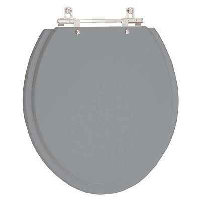 Assento Sanitário Fiori Cinza Escuro para vaso Fiori