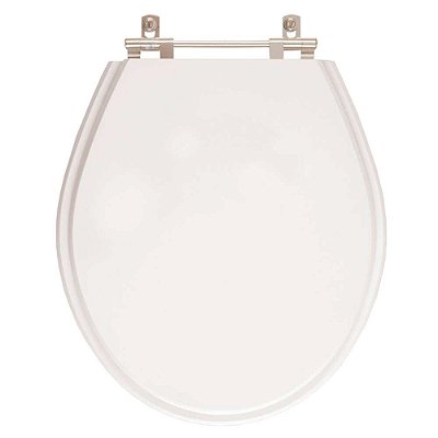 Assento Sanitário Poliester Ravena Branco Gelo para bacia Deca