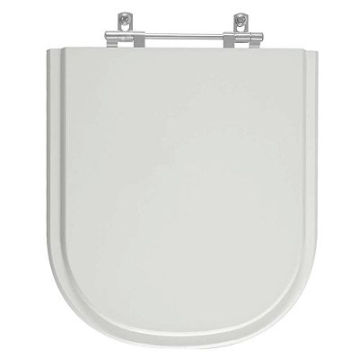 Assento Sanitário Poliester Vogue Plus Cinza Real para vaso Deca