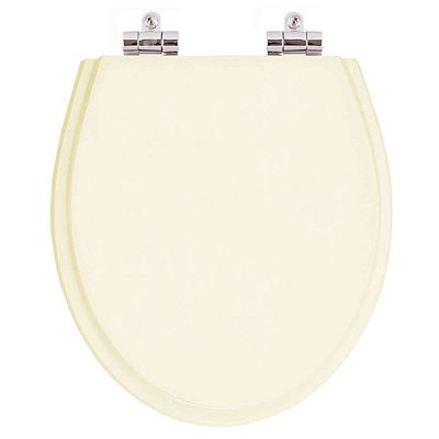 Assento Sanitário Poliester Soft Close Windsor Creme (Bege Claro) para bacia Deca