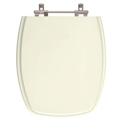 Assento Sanitário Poliester Primula Marfim (Bege Claro) para vaso Fiori