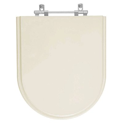 Assento Sanitário Poliester San Remo Marfim (Bege Claro) para vaso Hervy