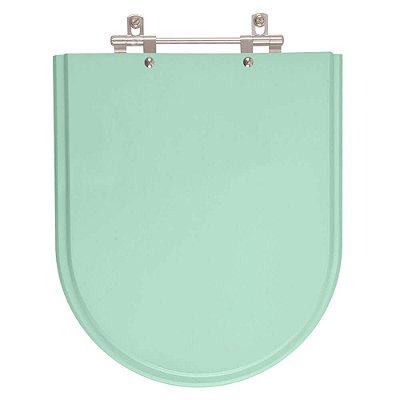 Assento Sanitario Poliester Valentina Verde Agua (Verde Claro) para vaso Hervy