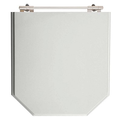 Assento Sanitário Poliester Atrium Cinza Platina para vaso Incepa