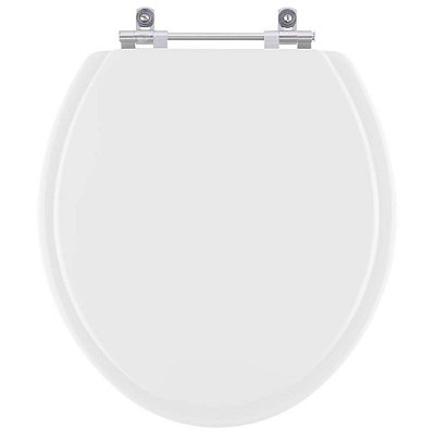 Assento Sanitario Poliester Convencional Oval Branco para vaso Incepa