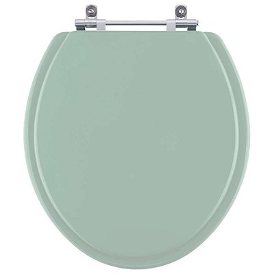 Assento Sanitario Poliester Convencional Oval Verde Agua para vaso Incepa