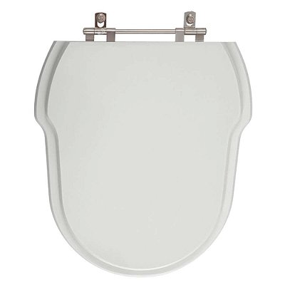 Assento Sanitário Poliester Hampton Cinza Platina para vaso Incepa