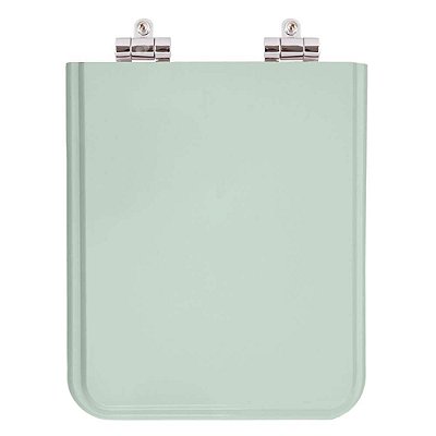 Assento Sanitário Poliester Soft Close Square Verde Água (Verde Claro) para vaso Incepa