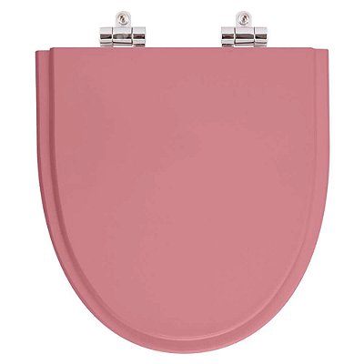 Assento Sanitário Poliéster Soft Close Studio Wild Rose para vaso Incepa
