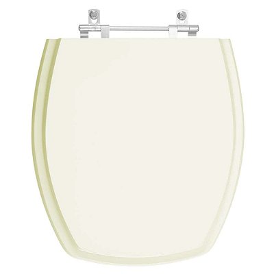 Assento Sanitário Poliester Thema Biscuit (bege claro) para Vaso Incepa 6lpf
