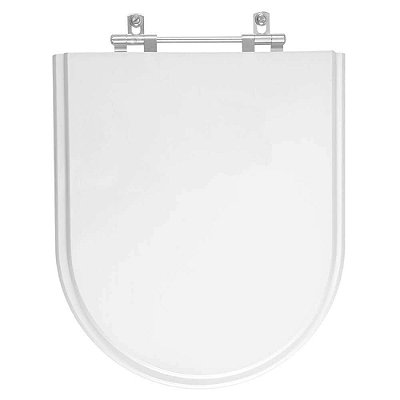 Assento Sanitário Poliester Meridian Branco para vaso Roca