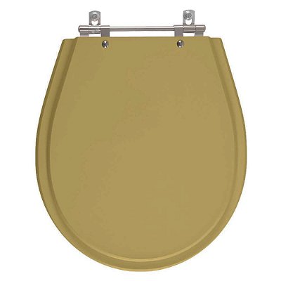 Assento Sanitário Poliester Avalon Amendoa para vaso Ideal Standard