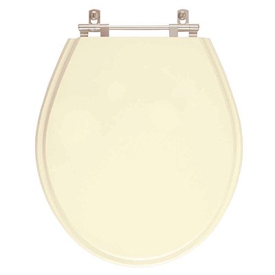 Assento Sanitario Poliester Carina Bone (Bege Claro) para vaso Ideal Standard