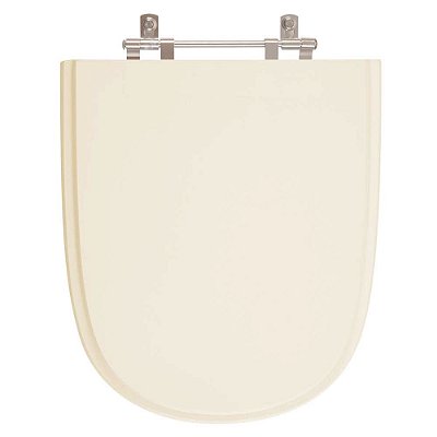 Assento Sanitário Poliester Ezedra Bone (Bege Claro) para vaso Ideal Standard