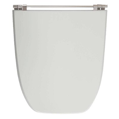 Assento Sanitário Poliester Scala Sterling Silver (Cinza Claro) para vaso Ideal Standard