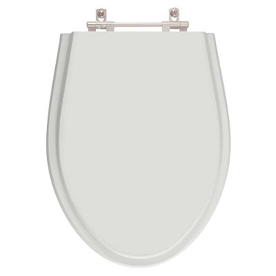 Assento Sanitário Poliester Victoria Sterling Silver (Cinza Claro) para vaso Ideal Standard