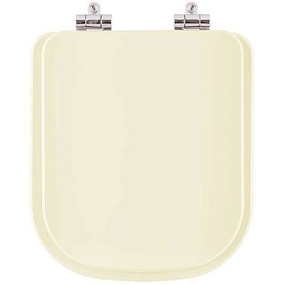 Assento Sanitário Soft Close Quadra Creme (bege claro) para vaso Deca