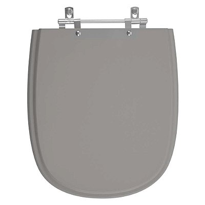 Assento Sanitário Dona Beja Cinza Escuro para vaso Santa Clara