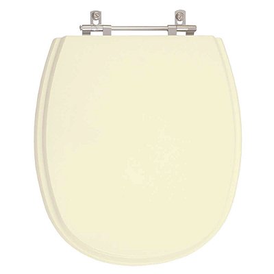 Assento Sanitário Poliéster Alamo Marfim (Bege Claro) para vaso Santa Clara