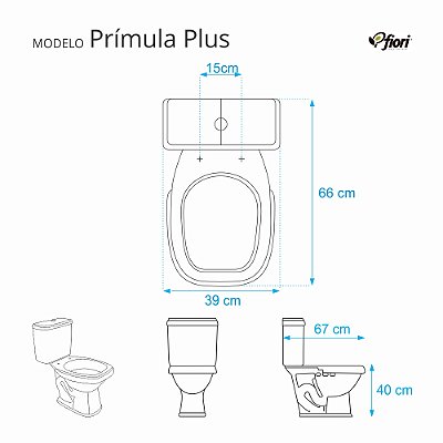 Assento Sanitário Poliester Primula Salmão para vaso Fiori