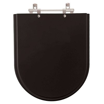 Assento Sanitário Jasmim Preto para vaso Fiori