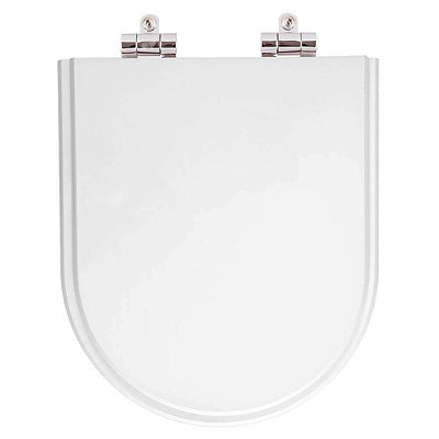 Assento Sanitário Poliester Soft Close Level Branco Gelo para vaso Deca