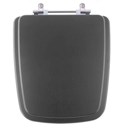 Assento Sanitário Poliester Boss Noir Preto Matte para vaso Incepa