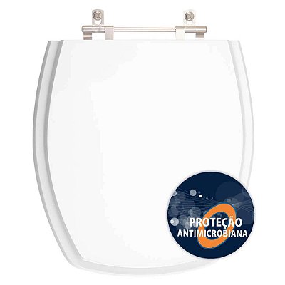 Assento Sanitario Poliester Antibacteriano Thema Branco para Vaso Incepa Laufen