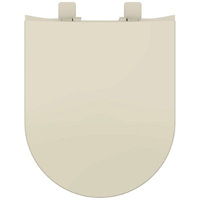Assento Sanitário Termofixo Soft Close Carrara Creme para vaso Deca