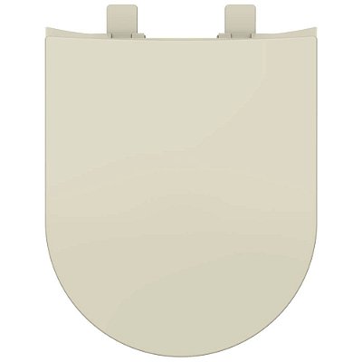 Assento Sanitário Polipropileno Soft Close Link Creme para vaso Deca