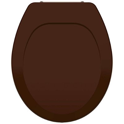 Assento Plástico Universal Caramelo (Marrom) para vaso Deca