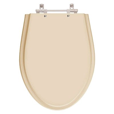 Assento Sanitário Poliester Victoria Visone para vaso Ideal Standard