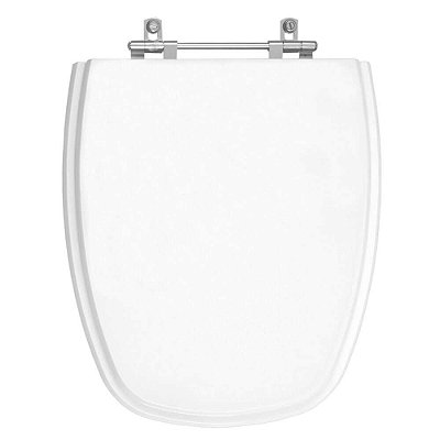 Assento Sanitário Poliester Monaco Branco para vaso AgnesT