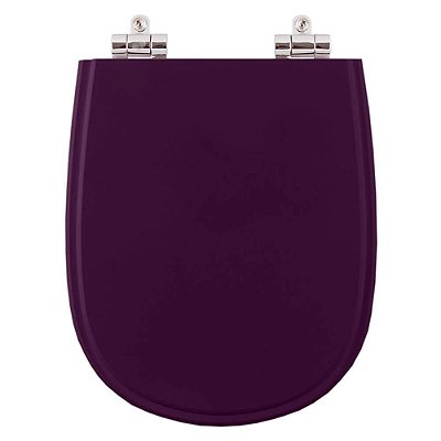 Assento Sanitario Poliester Com Amortecedor Paris Ametista Para Vaso Ideal Standard