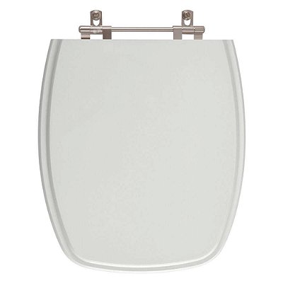 Assento Sanitário Primula Plus Cinza Claro para vaso Fiori