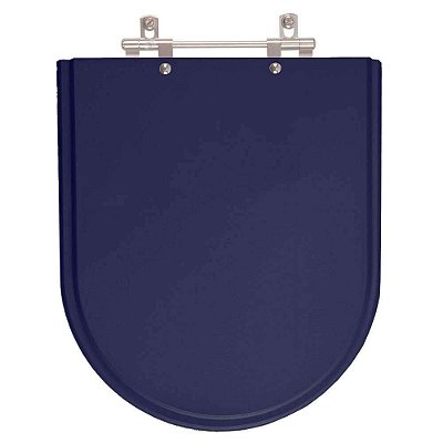 Assento para Vaso Sanitário Fiori Jasmim Azul em Resina