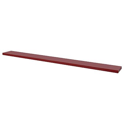 Prateleira 100 x 20cm Vermelha Suporte Invisível