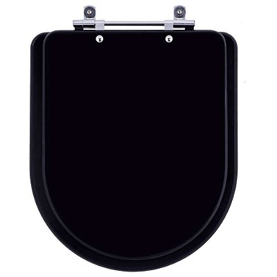 Assento Sanitário Nexo Onix (Preto Fosco) para vaso Roca