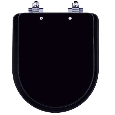 Assento Sanitário Laqueado Soft Close Nexo Onix (Preto Fosco) para vaso Roca