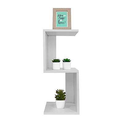 Mesa de Cabeceira S Branco 60 x 25cm