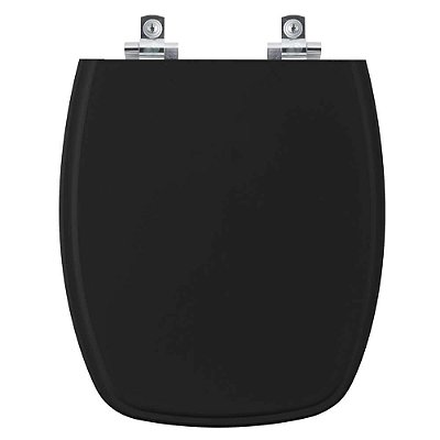 Assento Sanitário Soft Close Primula Plus Preto para vaso Fiori