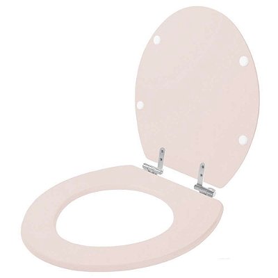 Assento Sanitário Soft Close Sabará Salmao para vaso Icasa