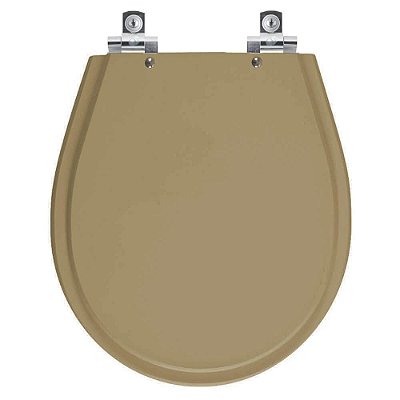 Assento Sanitário Soft Close Avalon Amendoa  para vaso Ideal Standard