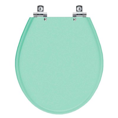 Assento Sanitário Soft Close Carina Verde Claro para vaso Ideal Standard