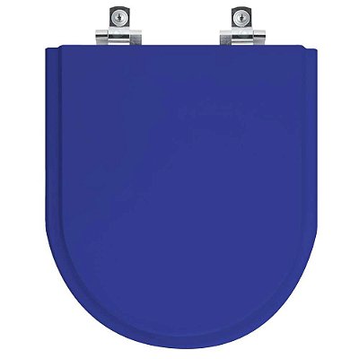Assento Sanitário Soft Close Riviera Azul para vaso Celite