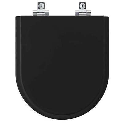 Assento Sanitário Soft Close Smart Preto para vaso Celite