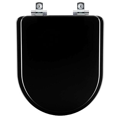 Assento Sanitário Soft Close Duna Ébano (Preto) para vaso Deca